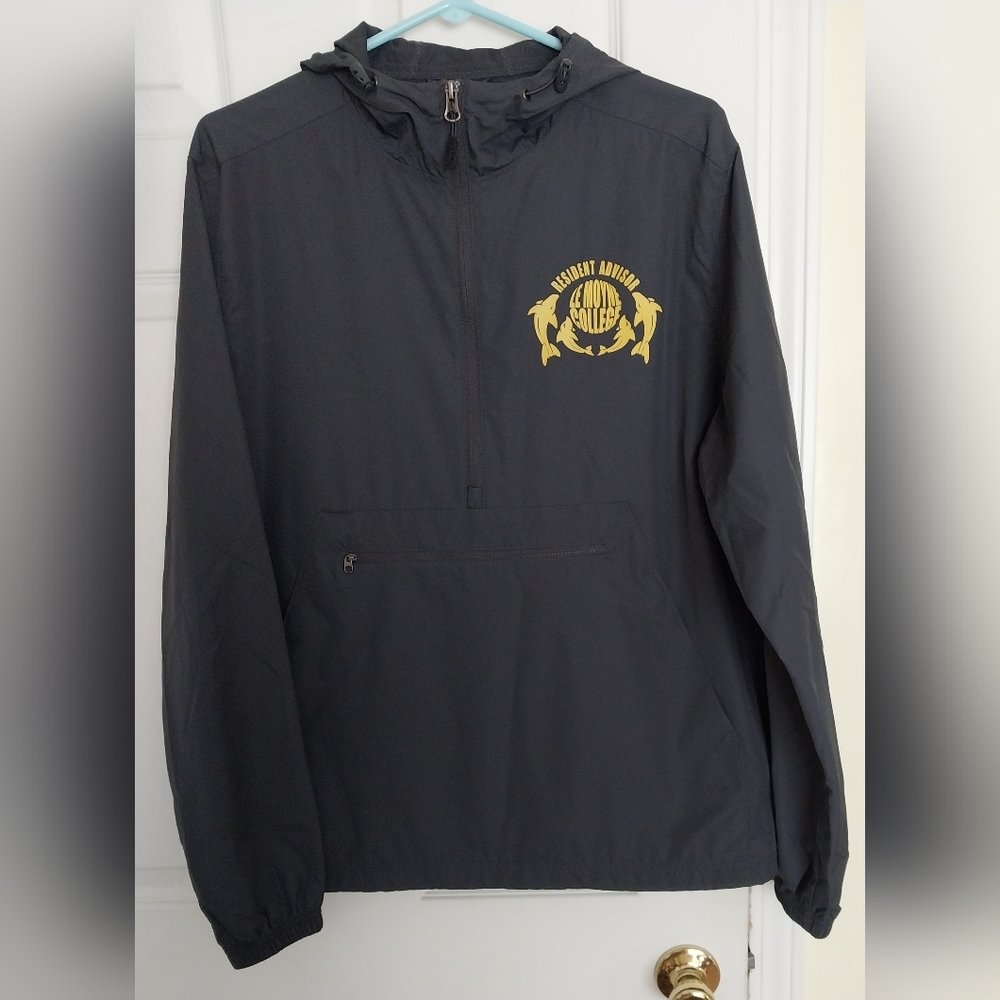 Lemoyne College Size Medium Windbreaker With 1/2 Zipper